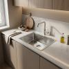 Pure.Sink Luxion Stainless steel sink 50x40 cm undermount, flush mount, and top mount  PLX5040-02